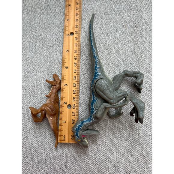 Jurassic World Baby Dinosaur Dino T Rex Raptor Red Lot of 5 Toys Cake Topper - Picture 4 of 7